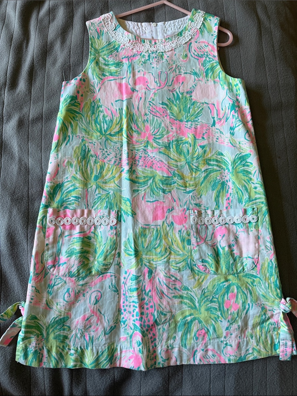 Lilly Pulitzer Pink Label Tropical Shift with Green Print